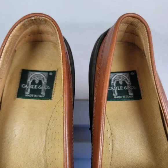 Cable Co Pebbled Leather Buckle Accent Loafers - Picture 7 of 7